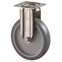 Rozsdamentes acél fix görgő