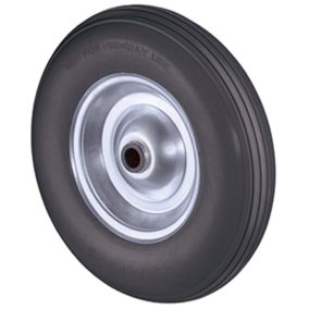   Kerék, fekete poliuretán, átmérő. 200 mm, teherbírás 75 kg, görgőscsapágy, átszúrásbiztos