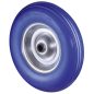   Kerék, fekete poliuretán, átmérő. 200 mm, teherbírás 75 kg, görgőscsapágy, átszúrásbiztos