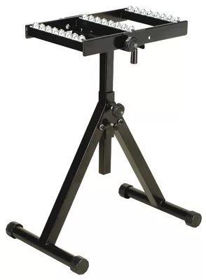 Görgős állvány golyós asztallal, teherbírás 200 kg, asztalszélesség 350 mm, magasság 707-1128 mm