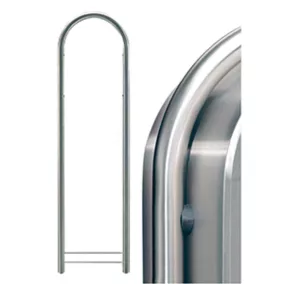   Postaládákhoz való állvány v2a rozsdamentes acélból, szélesség x magasság 410x1650 mm, csőátmérő. 38 mm