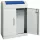 Újrahasznosító sziget, űrtartalom 1x90 liter, széxméxma 620x320x975 mm, test ral 7035 világosszürke, lengőfedél kék