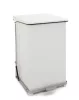 Ipari pedálos szemetes, űrtartalom 27 liter, fehér, acél, széxméxma 360x370x440 mm, súly 7,88 kg