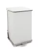 Ipari pedálos szemetes, űrtartalom 27 liter, fehér, acél, széxméxma 360x370x440 mm, súly 7,88 kg