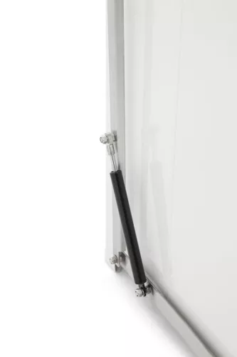 Ipari pedálos szemetes, űrtartalom 27 liter, fehér, acél, széxméxma 360x370x440 mm, súly 7,88 kg