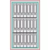 Dokumentumszekrény, sb + 2 biztonsági szint, lfs30p, széxméxma 495x472x675 mm, űrtartalom 35 l, 1 polc, ral 7035 világosszürke