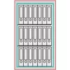 Dokumentumszekrény, sb + 2 biztonsági szint, lfs30p, széxméxma 495x472x675 mm, űrtartalom 35 l, 1 polc, ral 7035 világosszürke