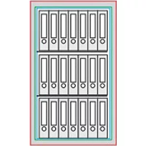 Dokumentumszekrény, sb + 2 biztonsági szint, lfs30p, széxméxma 495x472x675 mm, űrtartalom 35 l, 1 polc, ral 7035 világosszürke