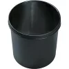 Műanyag papírkosár, lángálló, űrtartalom 12 l, átmérő x magasság 260 x 270 mm, fekete, 5 darabos csomag