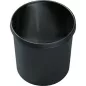   Műanyag papírkosár, lángálló, űrtartalom 12 l, átmérő x magasság 260 x 270 mm, fekete, 5 darabos csomag