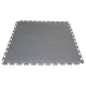 Munkahelyi padlóelem beépülő rendszerben, 500x500 mm, 5 mm vastagságú, újrahasznosított pvc-ből, dombornyomott felülettel, fekete színű, 4 darabos csomag