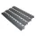 Rámpa a munkaállomás lapokhoz, 500x140 mm, vastagság 5 mm, újrahasznosított pvc-ből, dombornyomott felület, fekete szín, 4 db-os csomag