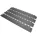 Munkaállomás sarok, 500x140 mm, vastagság 5 mm, újrahasznosított pvc-ből, gödrös felülettel, fekete szín, 4 db-os csomag