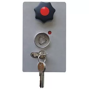 Útkorlát gázrugóval, ral 9010 hr színben, piros fényvisszaverő csíkokkal, fix tartóval, szélessége 3 m