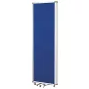 Összecsukható válaszfal, széxméxma 2440x20x1810 mm, alumínium váz, kék filc felület, összecsukható, hordtáskával együtt