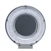 Led-es nagyítólámpa üveglencsével, 127 mm-es, 5 hüvelykes asztali bilincs, fehér, fedéllel, 127 mm-es, 5 hüvelykes asztali bilincs, fehér, fedéllel, kerek fejjel