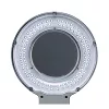 Led-es nagyítólámpa, üveglencse, 127 mm, 5 hüvelykes asztali bilincs, fekete borítás, üveglencse, 127 mm, 5 hüvelykes asztali bilincs, fekete borítás, kerek fej
