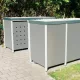 Fiókos állvány merev elülső résszel, kisméretű lapok, polcterhelés 3000 kg, 7 guruló polc rekeszenként, széxméxma 2300x2050x2400 mm, ral 5012 világoskék