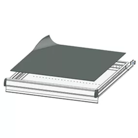   Fekete habszivacs, 459x459 mm, vastagság 3 mm, 578x600 mm széles x mély házmérethez alkalmas