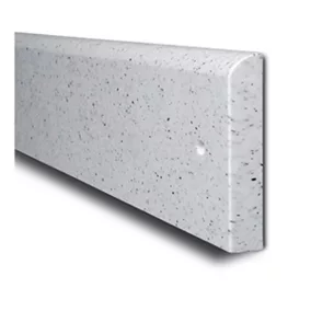   Falkarcolás elleni védelem, polietilén, világos gránit, szélesség x magasság 2060x150 mm, vastagság 10 mm, előre fúrt lyukak dugókkal