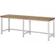 Munkapad, szé x mé x ma 2500x700x840 mm, 40 mm-es bükk munkalap, ral 7035