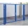 Kétszárnyú kapu válaszfal védőrácsokhoz, sz x m 4000x2200 mm, lapos rács 40/40 mm, ral 7037 porszürke