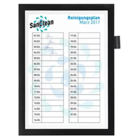   Információs keret tolltartóval, öntapadós, din a4, sz x m 210x297 mm, fekete, 5 db-os csomag