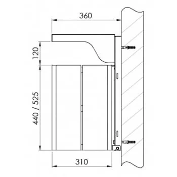 Szögletes szemetes fedéllel, kb. 50 literes, tűzihorganyzott, hamutartó nélkül