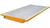 Függesztőtálca 3600 mm-es gerendahosszhoz, horganyzott ráccsal, széxméxma 3550x1250/915x115 mm, űrtartalom 264 l, ral 2000