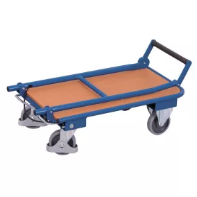   Összecsukható kocsi fékkel, 1 rúddal, rakodófelület hxszxm 720x450 mm, külső méretek hxszxm 865x450x1005 mm, teherbírás 150 kg