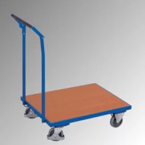   Tolókaros kocsi fékkel, rakodófelület hxszx800x600 mm, külső méretek hxszxm 945x600x1015 mm, teherbírás 250 kg