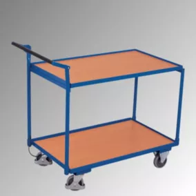  Asztalkocsi fékkel, 2 rakodófelülettel hxsz 985x590 mm, külső méretek 1175x625x1045 mm, teherbírás 250 kg