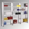 Csavarmentes polc oldalfalakkal, horganyzott, alsó rész, 6 horganyzott polc, polcterhelés 350 kg, széxméxma 1005x600x2500 mm
