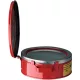 Kisalkatrész tisztító acélból, átmérő x magasság 238 x 114 mm, űrtartalom 4 liter, piros szín