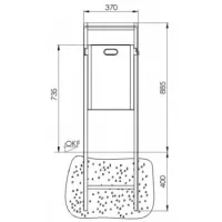 40 l, komplett db 703, beágyazott, hamutartó