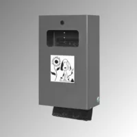 Kutyaürülék-zsák adagoló beépített hulladékgyűjtővel