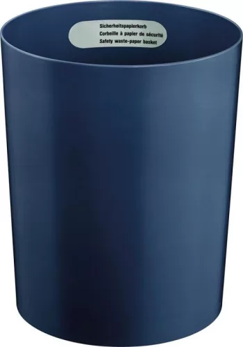 Biztonsági szelektív hulladékgyűjtő, lángálló műanyag, űrtartalom 20 l, átmérő x magasság 280 x 340 mm, világosszürke, 5 darabos csomag