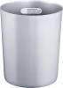Biztonsági szelektív hulladékgyűjtő, lángálló műanyag, űrtartalom 20 l, átmérő x magasság 280 x 340 mm, világosszürke, 5 darabos csomag