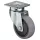 Esd készülék mozgató, fix görgő, termoplasztikus gumi, szürke, átmérő. 80 mm, teherbírás 80 kg, golyóscsapágy, csavaros lemez