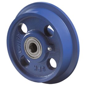   Peremes kerék, kékre öntött, átmérő. 50/62 mm, szélesség 26/32 mm, teherbírás 400 kg, golyóscsapágy