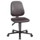 Esd munkaszék, fekete szövetkárpitozás, gázrugós ülésállítás 440-620 mm, terhelésfüggő fékezhető kerekek