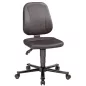   Esd munkaszék, fekete szövetkárpitozás, gázrugós ülésállítás 440-620 mm, terhelésfüggő fékezhető kerekek