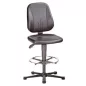   Esd munkaszék, fekete szövetkárpitozás, gázrugós ülésállítás 440-620 mm, terhelésfüggő fékezhető kerekek