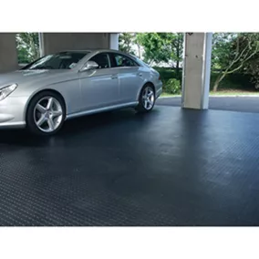   Pvc lapok, járható, hxsz 500x500 mm, vastagság 7 mm, fekete, 8 db-os csomag