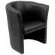 Klubfotel, széxméxma 590x505x770 mm, ülőfelület széxmé 480x500 mm, műbőr, fekete