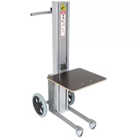  Elektromos emelő, teherbírás 70 kg, emelési tartomány 112-1062 mm, emelőplatform szélessége x mélysége 450x400 mm