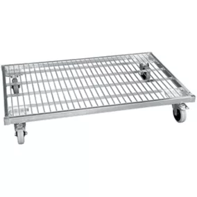   Acél görgőlemez, szé x mé 1200x800 mm, 2 forgó kerék, 2 l-kerék fékkel, á 125 mm, rugalmas tömörgumi kerekek, szürke