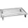 Acél görgőlemez, szé x mé 1200x800 mm, 2 forgó kerék, 2 l-kerék fékkel, á 125 mm, rugalmas tömörgumi kerekek, szürke