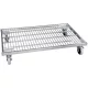 Acél görgőlemez, szé x mé 1200x800 mm, 2 forgó kerék, 2 l-kerék fékkel, á 125 mm, rugalmas tömörgumi kerekek, szürke