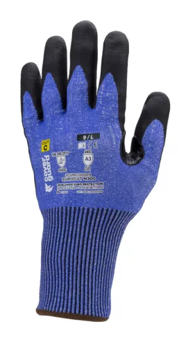 EUROCUT N300 FEKETE/KÉK MÁRTOTT VÁGÁSBIZT. VÉDŐKESZTYŰ_8